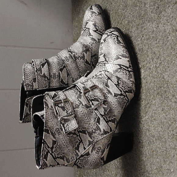 Coconuts by Matisse Shoes - Snakeskin ankle bootie